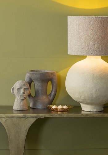 BEPUREHOME Collection bordlampe, hndformet - natur papmaché (H:53)