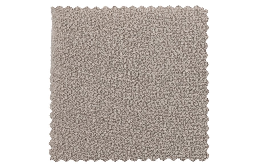 WOOOD EXCLUSIVE Vinny spisebordsstol, drejelig - sand bouclé polyester og sort metal