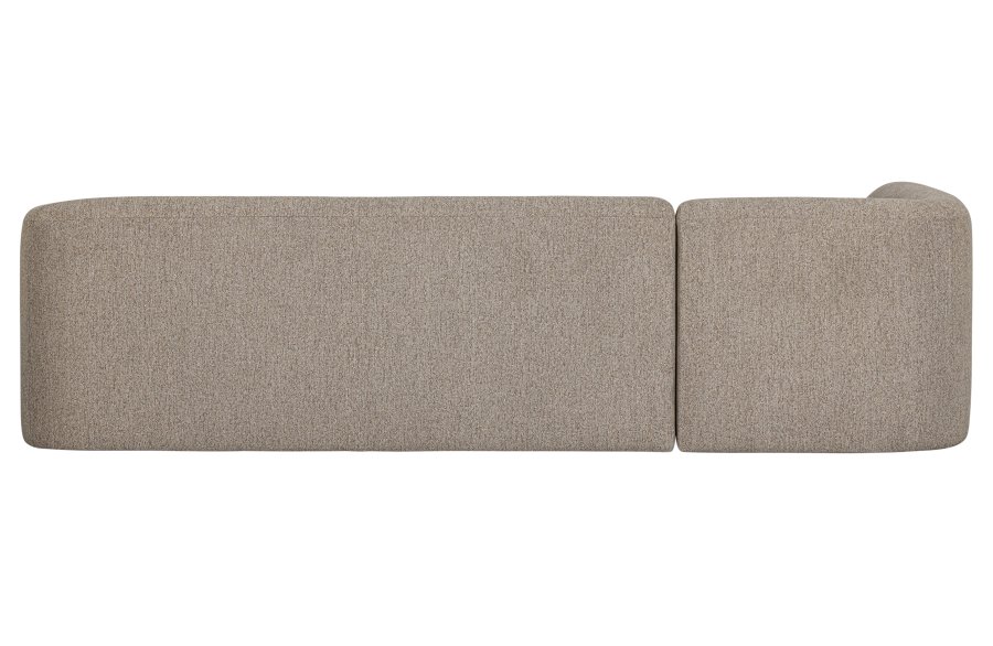 BEPUREHOME Sloping hjrnesofa, venstre - natur melange chenille polyester