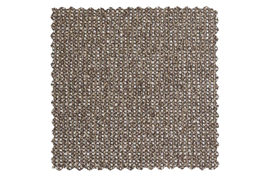 BEPUREHOME Sloping hjrnesofa, venstre - lysebrun melange chenille stof