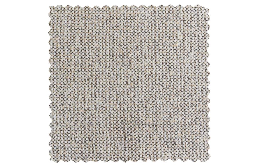 BEPUREHOME Sloping hjrnesofa, venstre - offwhite melange chenille stof