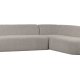 BEPUREHOME Sloping sofa - Creme, Stof (polyester)