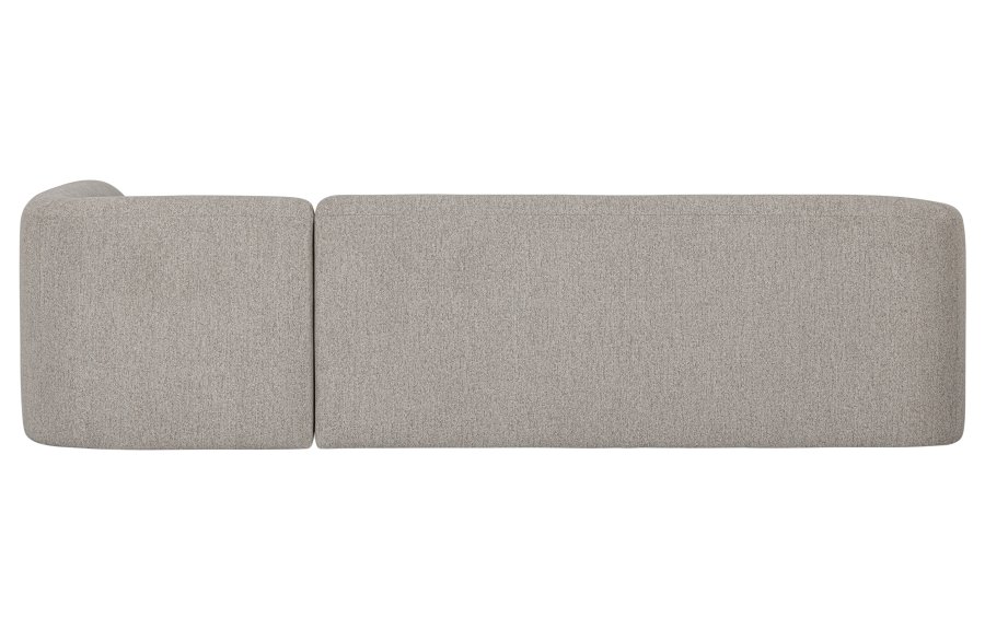 BEPUREHOME Sloping sofa - Creme, Stof (polyester)