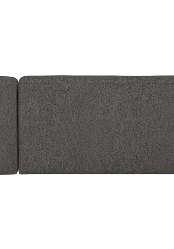 BEPUREHOME Sloping hjrnesofa, hjre - grsort melange chenille polyester