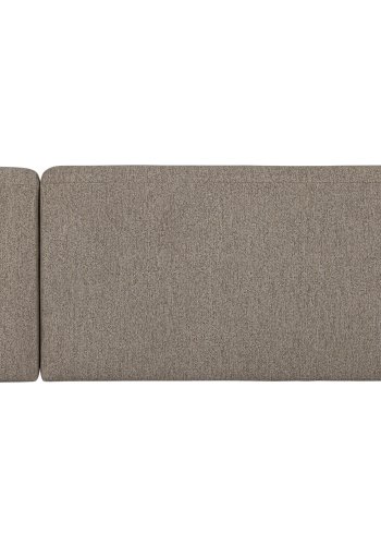 BEPUREHOME Sloping hjrnesofa, hjre - lysebrun melange chenille polyester