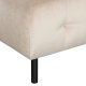 WOOOD EXCLUSIVE Lloyd hjrnesofa, hjre - havsalt vasket fljl og sort metal