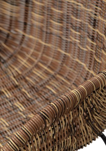 WOOOD EXCLUSIVE Willow havesol, m. armln - natur polyrattan og metal