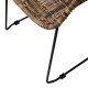 WOOOD EXCLUSIVE Willow havesol, m. armln - natur polyrattan og metal