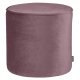 WOOOD Sara hj puf, rund - varm lilla polyester fljl (46)