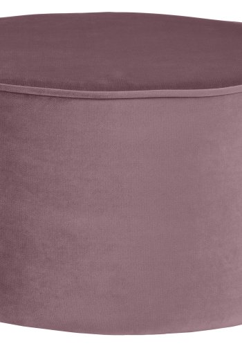 WOOOD Sara lav puf, rund - varm lilla polyester fljl (60)