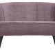 WOOOD Sara lille sofa - varm lilla polyester fljl og tr