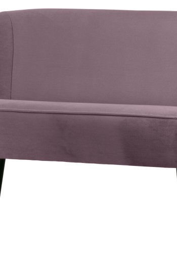 WOOOD Sara lille sofa - varm lilla polyester fljl og tr