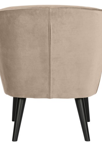 WOOOD Sara lnestol - khaki polyester fljl og tr