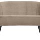 WOOOD Sara lille sofa - khaki polyester fljl og tr