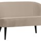 WOOOD Sara lille sofa - khaki polyester fljl og tr