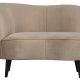 WOOOD Sara lounge lnestol, venstre - khaki polyester fljl og tr