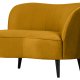 WOOOD Sara lounge lnestol, hjre - okker polyester fljl og tr