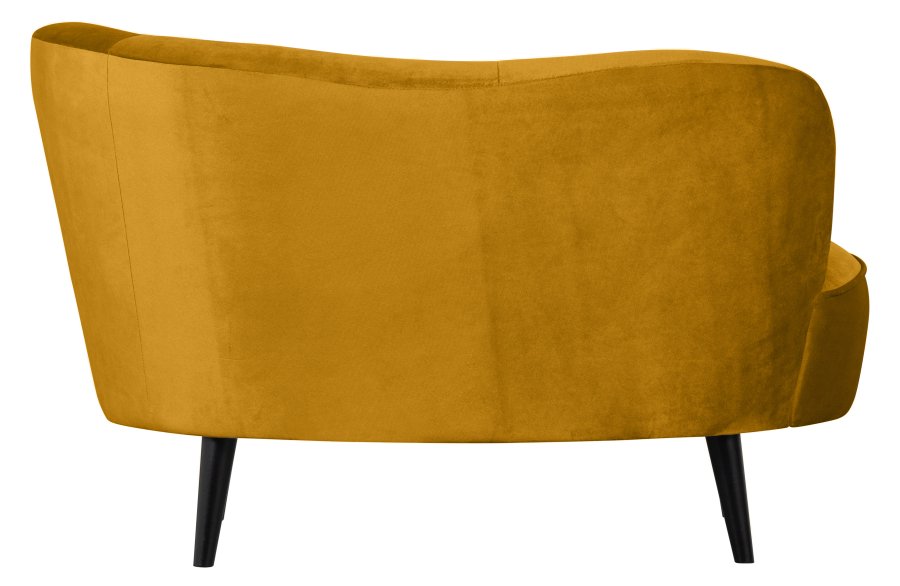 WOOOD Sara lounge lnestol, hjre - okker polyester fljl og tr