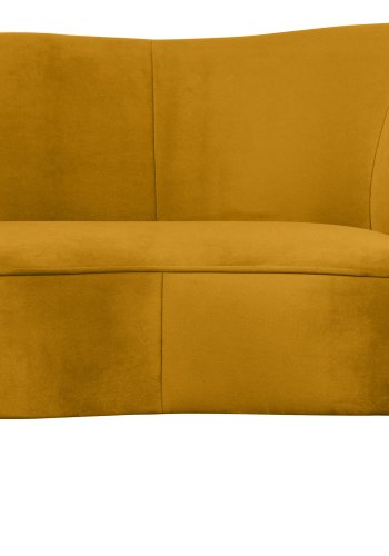 WOOOD Sara lounge lnestol, hjre - okker polyester fljl og tr