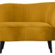 WOOOD Sara lounge lnestol, hjre - okker polyester fljl og tr