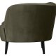WOOOD Sara lounge lnestol, hjre - varm grn polyester fljl og tr