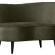 WOOOD Sara lounge lnestol, hjre - varm grn polyester fljl og tr