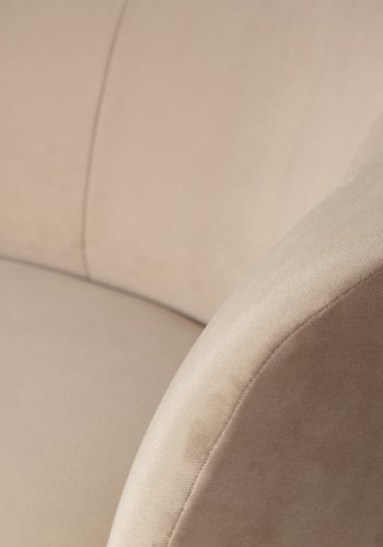 WOOOD Sara lounge lnestol, hjre - khaki polyester fljl og tr