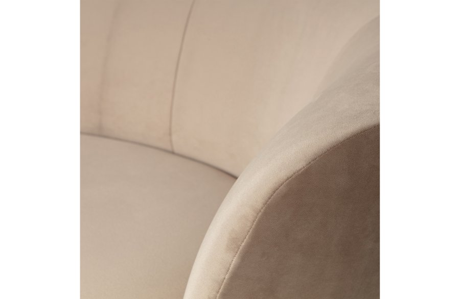 WOOOD Sara lounge lnestol, hjre - khaki polyester fljl og tr