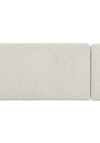 BEPUREHOME Sloping hjrnesofa, venstre - perle creme melange chenille stof