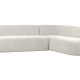 BEPUREHOME Sloping hjrnesofa, hjre - perle creme melange chenille polyester