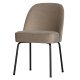 BEPUREHOME Vogue spisebordsstol - khaki fljl polyester og sort metal