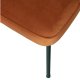 BEPUREHOME Vogue spisebordsstol - rust fljl polyester og sort metal