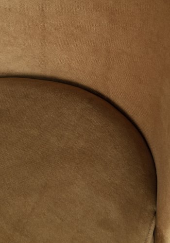 BEPUREHOME Vogue spisebordsstol - honning gul fljl polyester og sort metal