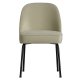 BEPUREHOME Vogue spisebordsstol - pistacie fljl polyester og sort metal