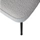 BEPUREHOME Vogue spisebordsstol - natur bouclé polyester stof og sort metal