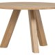 WOOOD Rhonda spisebord, rund - natur mat egetr (129)