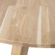 WOOOD Rhonda spisebord, rund - natur mat egetr (129)