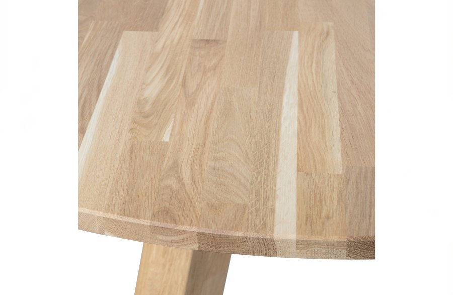 WOOOD Rhonda spisebord, rund - natur mat egetr (150)