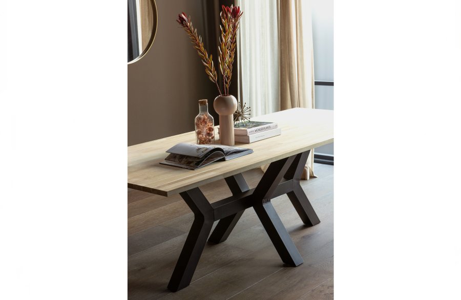 WOOOD Tablo Zeeland bordben til spisebord - matsort metal