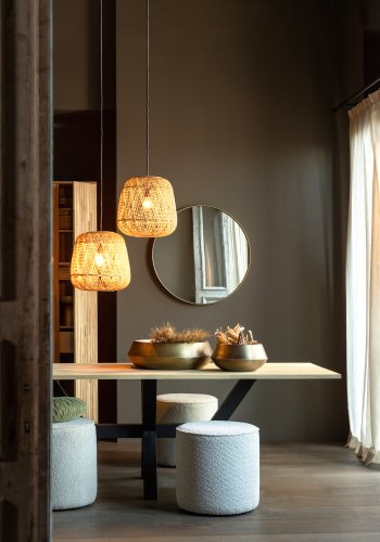 WOOOD Tablo Zeeland bordben til spisebord - matsort metal