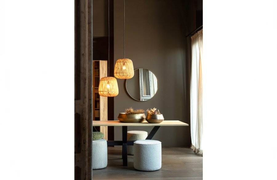 WOOOD Tablo Zeeland bordben til spisebord - matsort metal