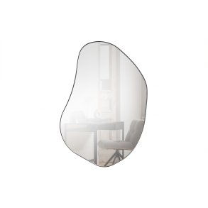 WOOOD EXCLUSIVE Romee vgspejl, organisk - spejlglas og sort metal (100x70)