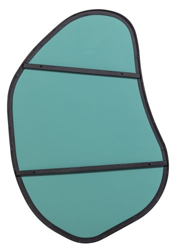 WOOOD EXCLUSIVE Romee vgspejl, organisk - spejlglas og sort metal (100x70)