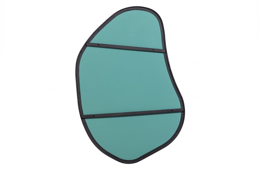 WOOOD EXCLUSIVE Romee vgspejl, organisk - spejlglas og sort metal (100x70)