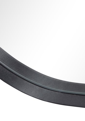 WOOOD EXCLUSIVE Romee vgspejl, organisk - spejlglas og sort metal (100x70)