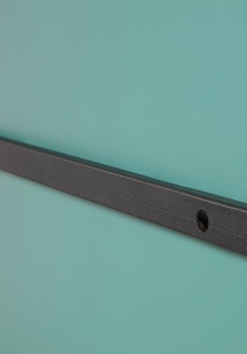 WOOOD EXCLUSIVE Romee vgspejl, organisk - spejlglas og sort metal (100x70)