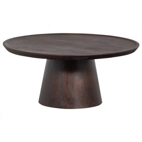 VTWONEN Coffee A Gogo sidebord, rund - brun valnddefinér (90)