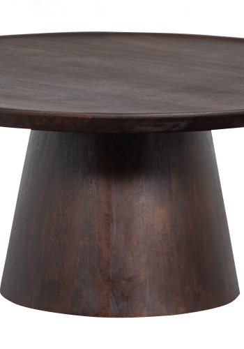 VTWONEN Coffee A Gogo sidebord, rund - brun valnddefinér (90)