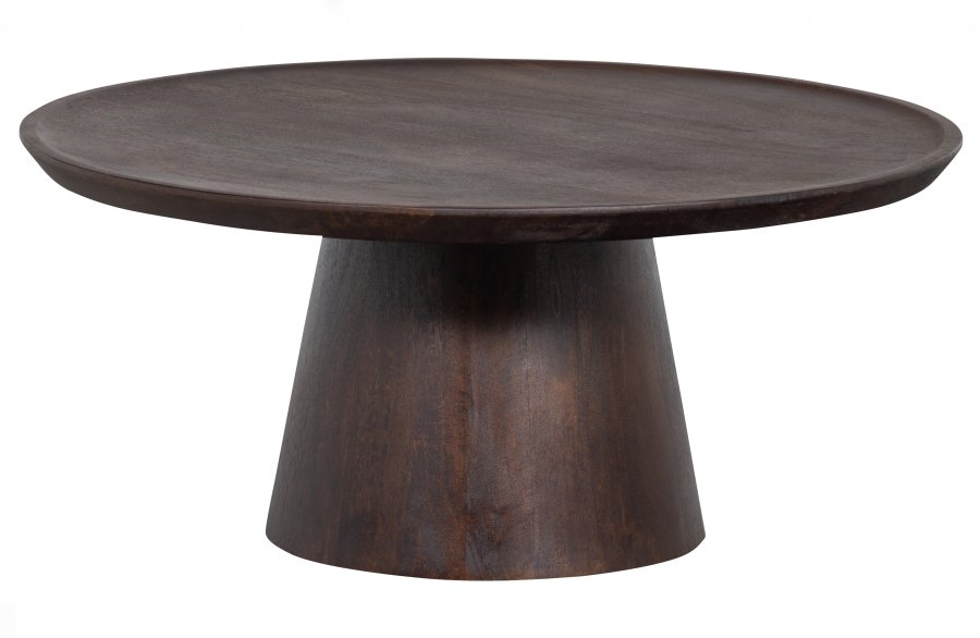 VTWONEN Coffee A Gogo sidebord, rund - brun valnddefinér (90)