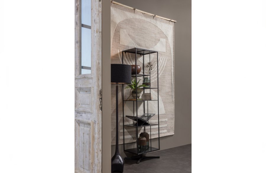 WOOOD EXCLUSIVE Foss gulvlampe fod, uden skrm - antik sort/brun aluminium (H:129)